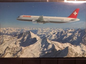 Pocztówka Swissair Airlines Airbus A321-111