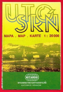 USTROŃ plan miasta mapa gminy 1992 skala 1: 20 000