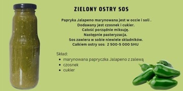 Sos bardzo ostry z zielonego Jalapeno