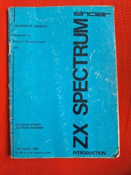 ZX Spectrum instrukcja obsługi w języku polskim 