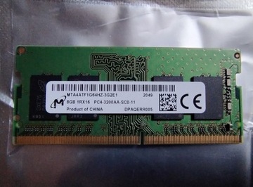 Pamięć RAM DDR4 Micron MTA4ATF1G64HZ-3G2E1 8 GB