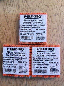 Złączka listwa zaciskowa 12-torowa F-ELECTRO