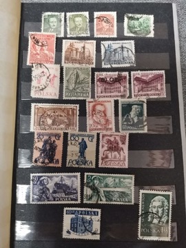 Znaczki pocztowe polskie z lat 50 