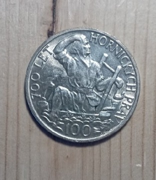 100 koron srebro stan bdb