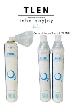 Tlen inhalacyjny 15 litrów  2 sztuki