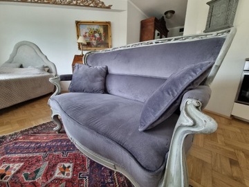 Sofa piękna antyk plusz wygodna okazja Kraków