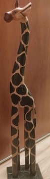 Afryka-żyrafa piękna duża figurka