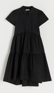 Sukienka koszulowa czarna 40 Reserved nowa