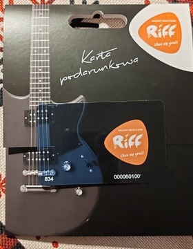 Riff Salon Muzyczny Karta Podarunkowa wartość 814 