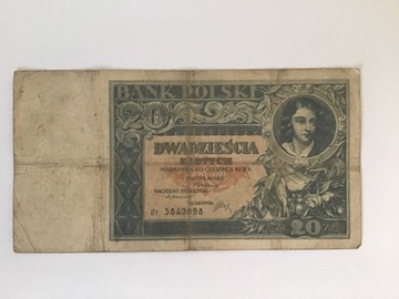 Banknot 20 złotych 1931 BY 5843998