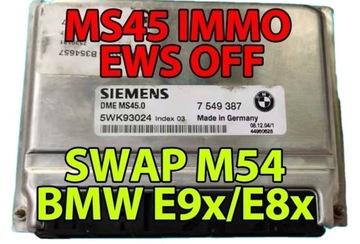 sterownik BMW E60 M54 SIEMENS MS45 bez IMMO EWS