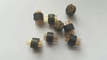 Piny złocone wtyczki mini din9 pin nowe