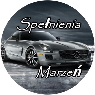 OPŁATEK NA TORT MERCEDES LOGO AUTO SAMOCHÓD 30 40 