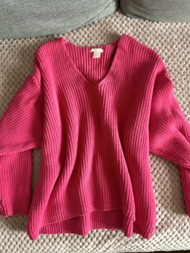Sweter H&M S różowy