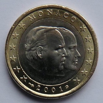 MONAKO  2001 - 1 EURO UNC !!!!!!!
