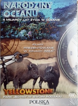 FILM DVD NARODZINY OCEANU / YELLOWSTONE IMAX folia