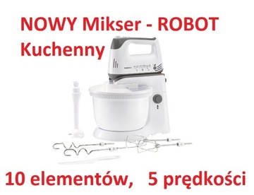 NOWY Mikser Ręczny -ROBOT SilverCrest 10 elementów