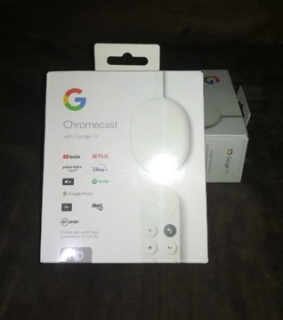 Nowy Google Chromecast 4 Smart TV Android pilot