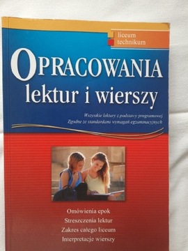 Opracowania lektur i wierszy