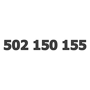 502 150 155 ZŁOTY NUMER STARTER ORANGE F.VAT