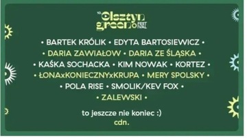 Olsztyn Green Festiwal 2024 karnet 3 dni  tanio