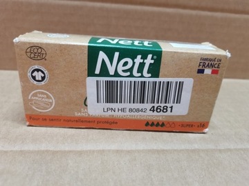 Nett Pudełko z tamponami super 16 sztuk. 