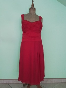 NEXT, sukienka czerwona na ramiączkach, L/XL/XXL