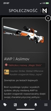 Skin CS:GO AWP | Asiimov