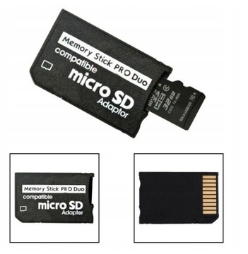 Adapter Produo Pro Duo do micro sd hc do 128gb.PSP