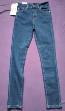 Spodnie jeansowe rurki 34/36 nowe jeansy