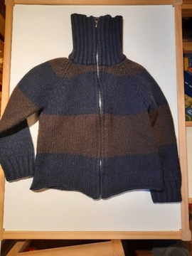 Sweter rozpinany z golfem w rozmiarze 104