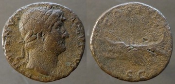 Rzym,Imperium,Hadrianus 117-138 n.e.braz,rzadki