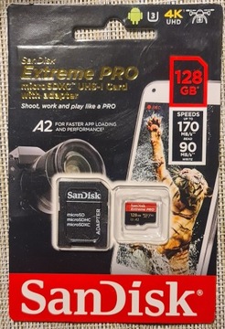 Karta pamięci micro SD SanDisk Extreme Pro 128GB