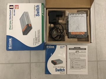 Switch D-Link DES-1005D 10/100 Mbps 5-Portów