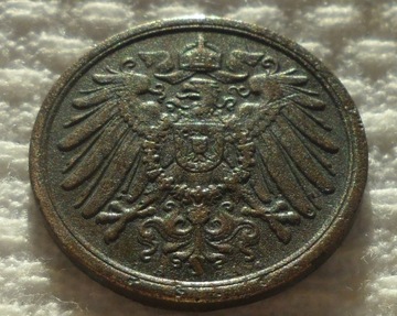 Wilhelm II 2 fenigi pfennig 1905 A Berlin Prusy