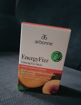 Arbonne Energy Fizz żeń szeń Smak Mango Brzoskw