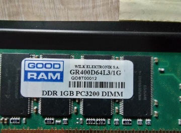 Pamięć RAM Goodram GR400D64L3/1G