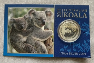 Srebrna moneta Australian Koala 2011