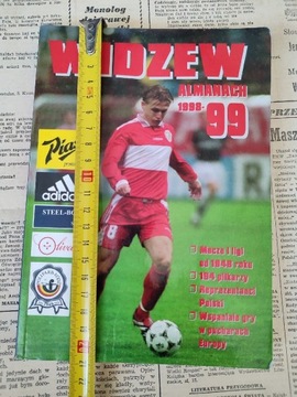 Widzew Łódź almanach 1998 1999 piłka nożna książka