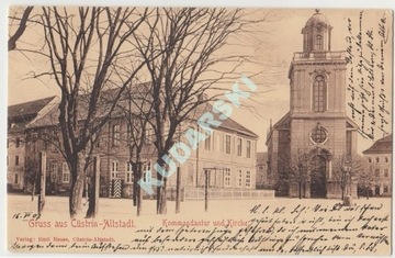 KOSTRZYN Custrin Altstadt Kommandantur Kirche 1907