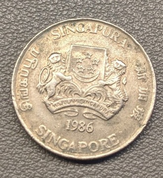 moneta 20 centow singapur 1986