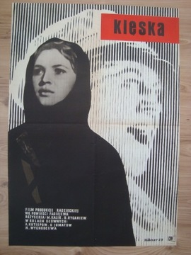 Rzadki plakat filmowy, Klęska, Maciej Hibner, 1959