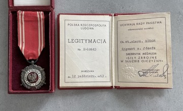 Medal Siły Zbrojne w Służbie Ojczyzny srebrny XV