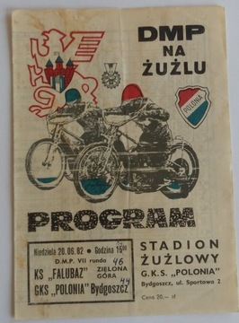 DMP 1982 Polonia Falubaz żużel speedway 