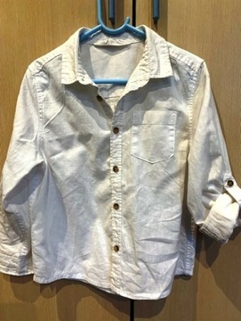 Biała koszula H&M r. 122
