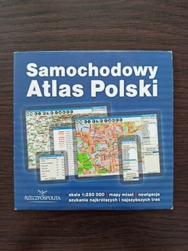 Samochodowy Atlas Polski - Płyta CD STAN BDB!