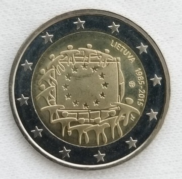 Litwa 2015 - Flaga UE - 2 euro