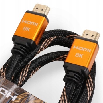 Kabel 8K HDMI wersja 2.1/ 4K120HZ Game Oplot 1.8m 