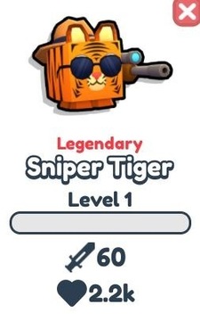 Pet Legacy Sniper Tiger najlepsza legenda w grze