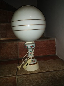 Stare porcelanowe lampki nocne PRL